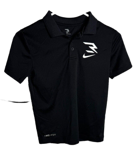Nike Polo Shirt Golf Fit Size 8-10 Black