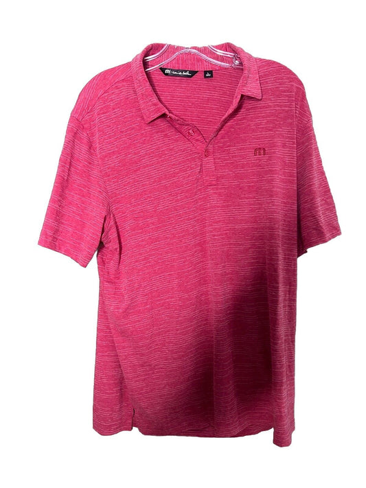 TravisMathew Golf Tennis Short Sleeve Men's Polo Shirt Large