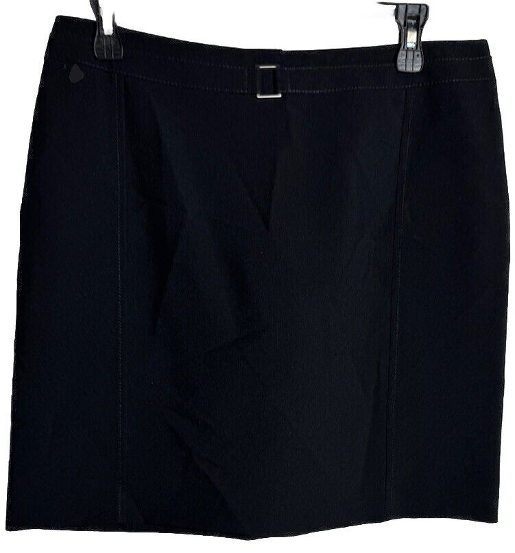 New York & Company Women's Skirt Black Short Sz 10