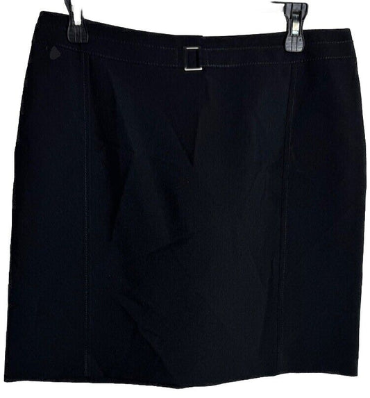 New York & Company Women's Skirt Black Short Sz 10
