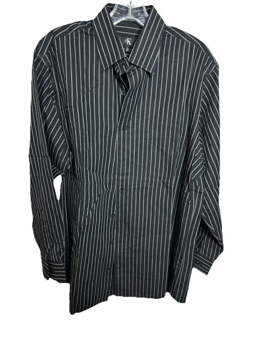 Calvin Klein Mens  Slim Fit Button-Down Shirt, Size 16½32/33 L