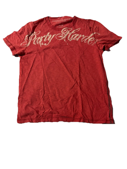 AMERICAN EAGLE OUTFITTERS Party Harder Men T Shirt Size M Vintage Fit