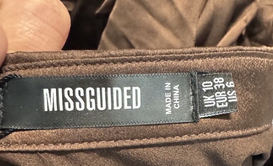 MISSGUIDED Women's Size 6 US Oversized Crinkle Viscose Shirt Coverup  NWT