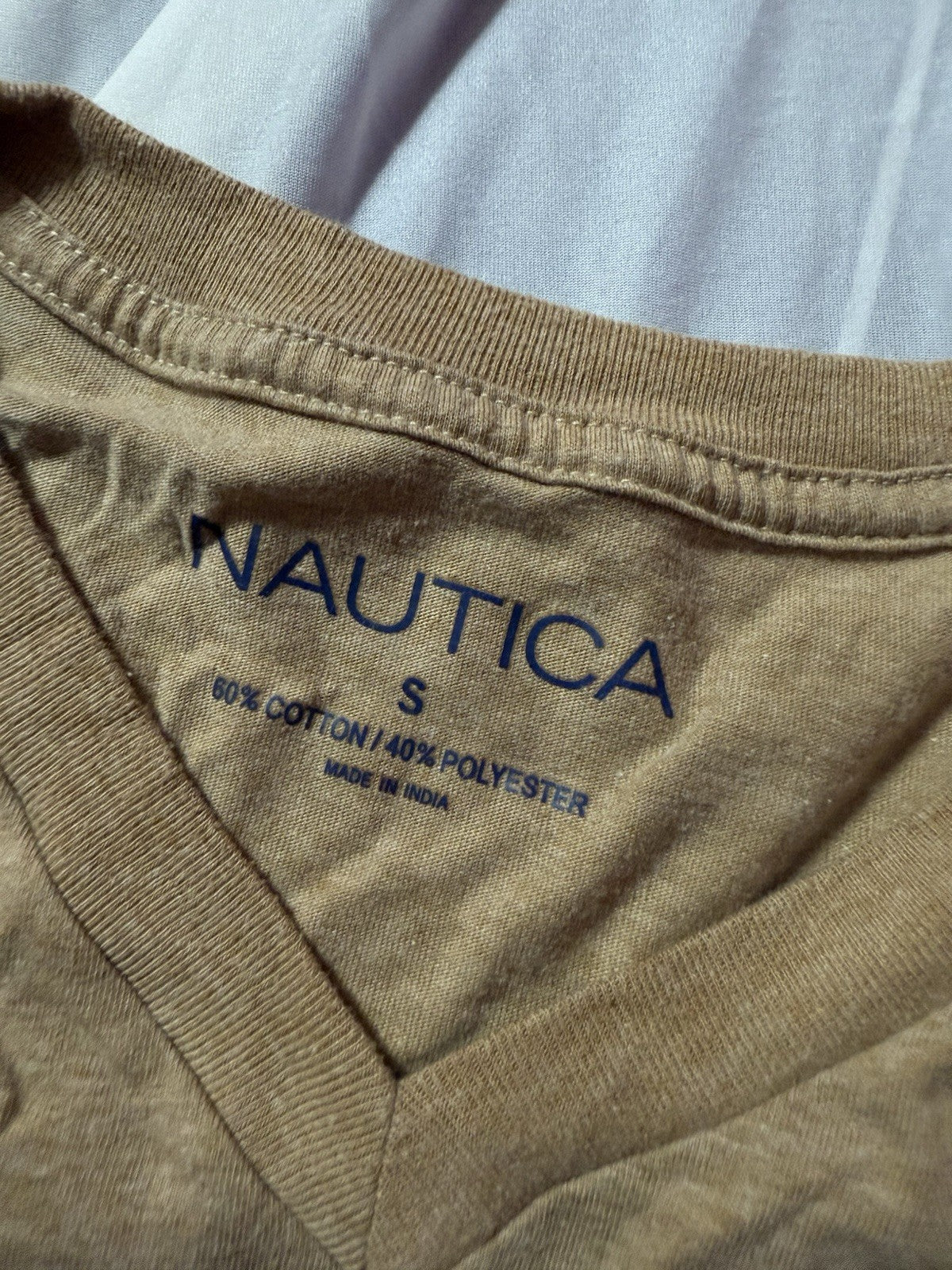 Nautica T Shirt Men Size S Short Sleeve V Neck