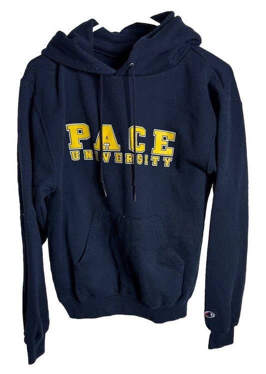 Pace University Sweatshirt Hoodie Mens Small S Long Sleeve Pocket Graphic