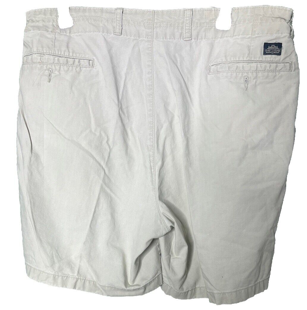 Men's Bay to Bay  w/partial Elastic Waistband Chino Shorts Size 38