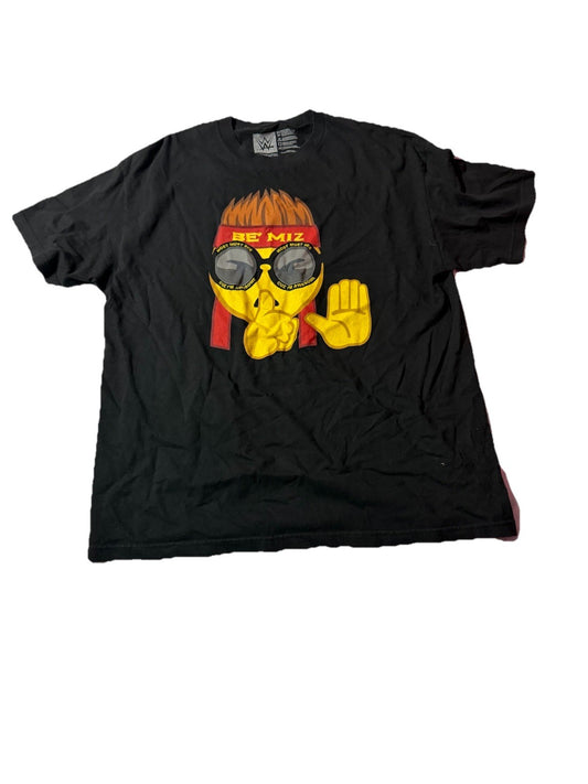 2017 WWE Mens XL Be Miz Cuz I’m Awesome T-Shirt Pro WRESTLING Graphic Tee Black