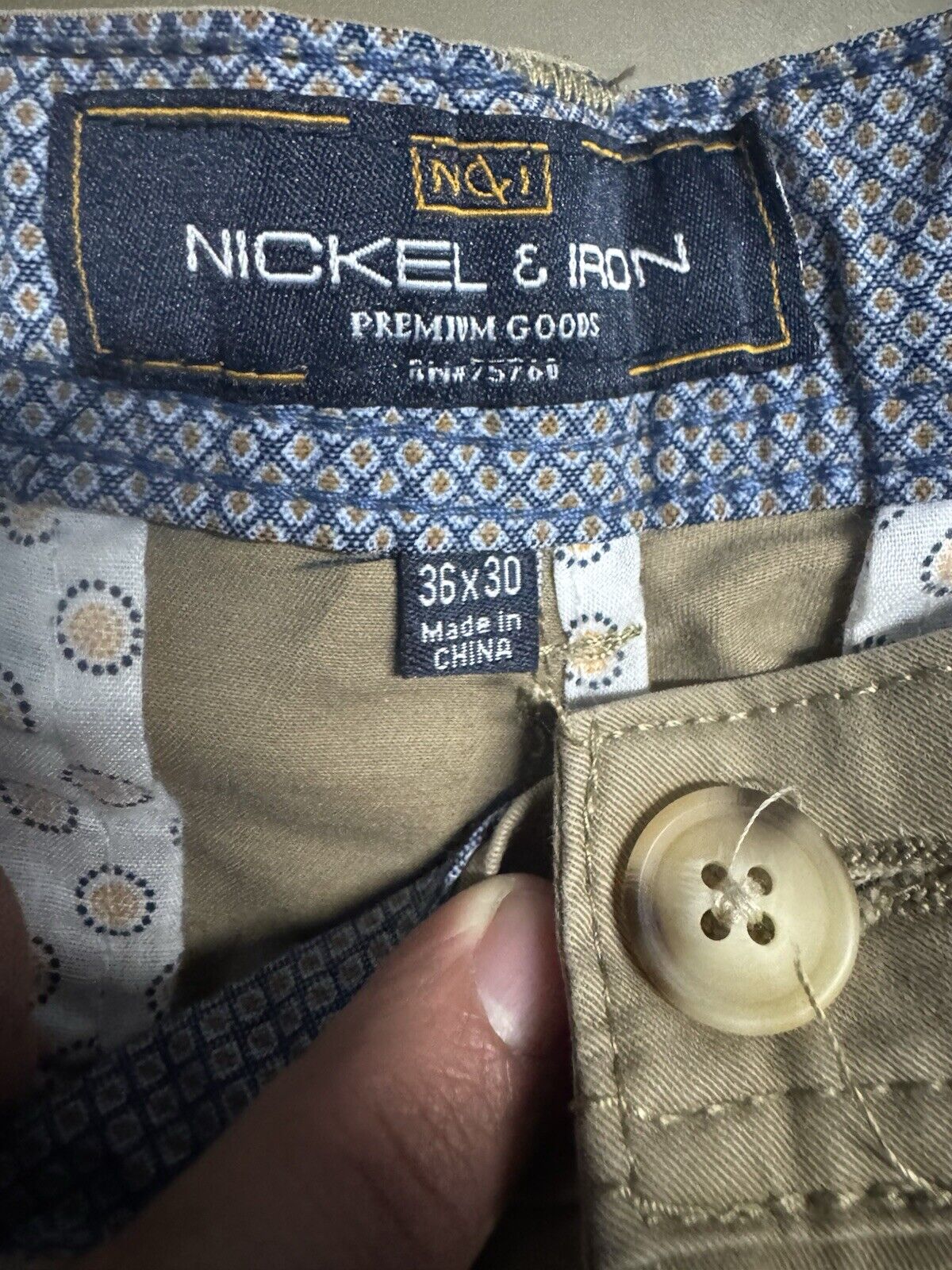 NWT Nickel & Iron Men's Flex Slim Fit Dress Pants Size 36 x 30 Career