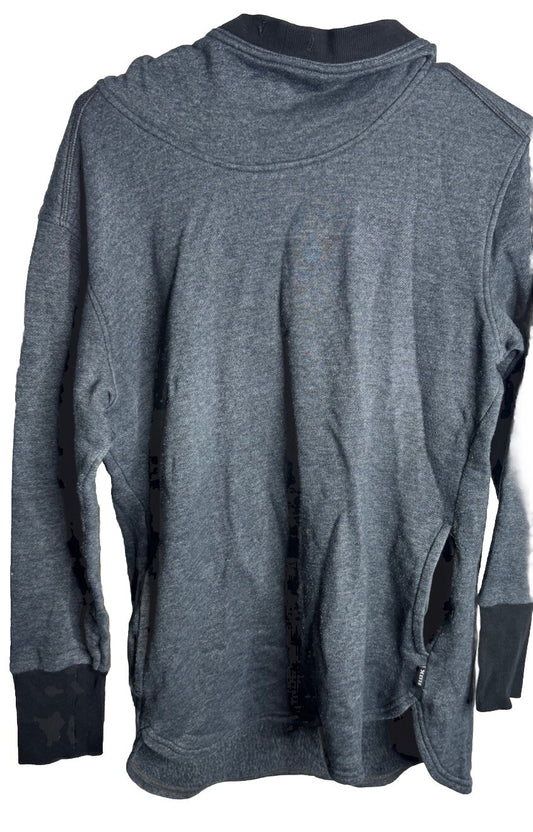 RBX Hoodie Size medium Gray Knit Polyester Long Sleeve