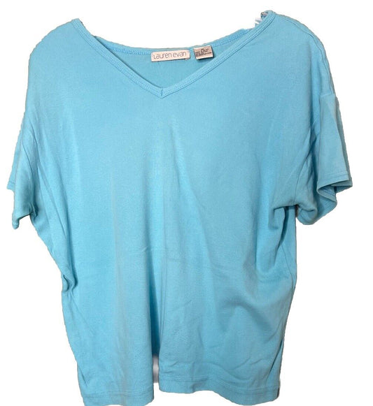 Vintage Lauren Evan Womens Shirt Size XL Short Sleeve