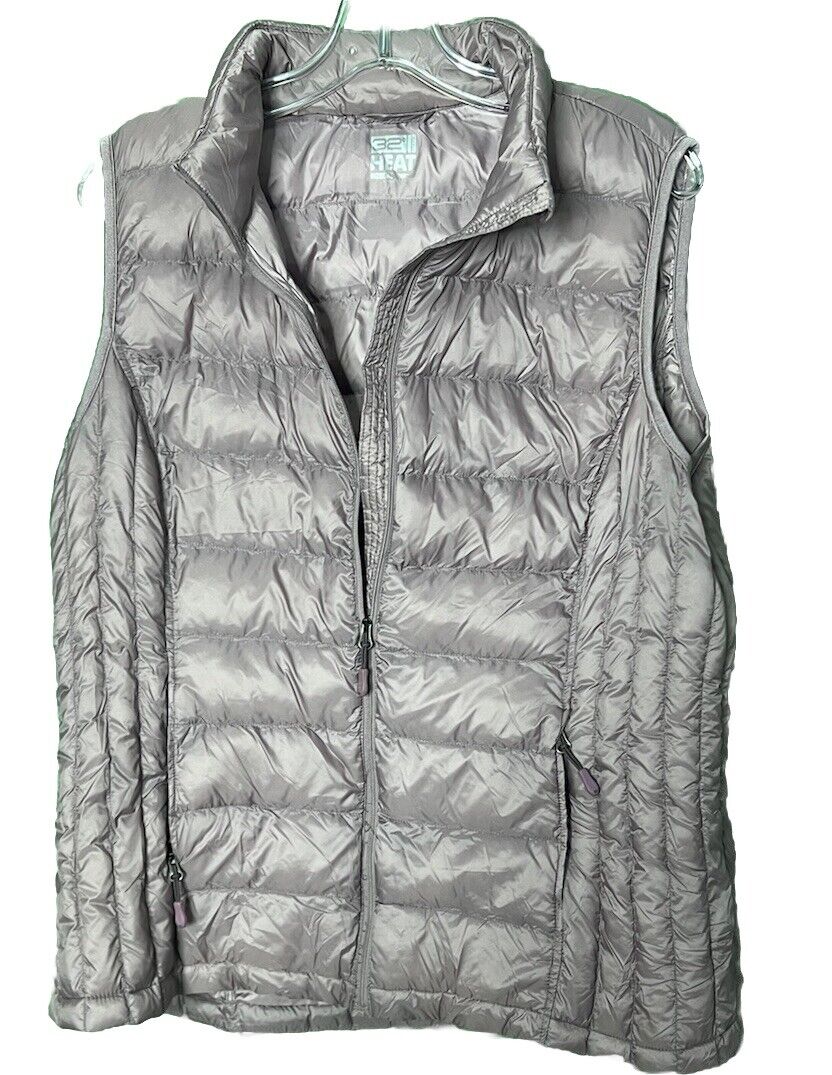 32 Degrees Heat Puffer Vest Women's Sleeveless Zip Pockets Lightweight XL