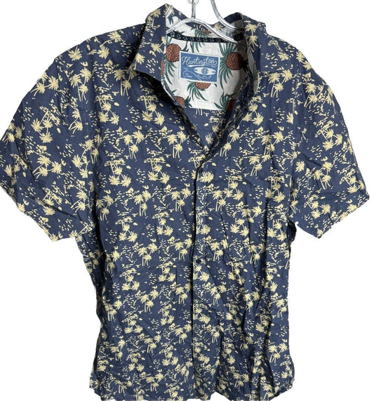 Huntington Beach Club Short Sleeve Button Down Size Large
