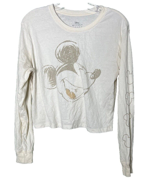 DISNEY Mickey Mouse long sleeve shirt women's Large thin Disney