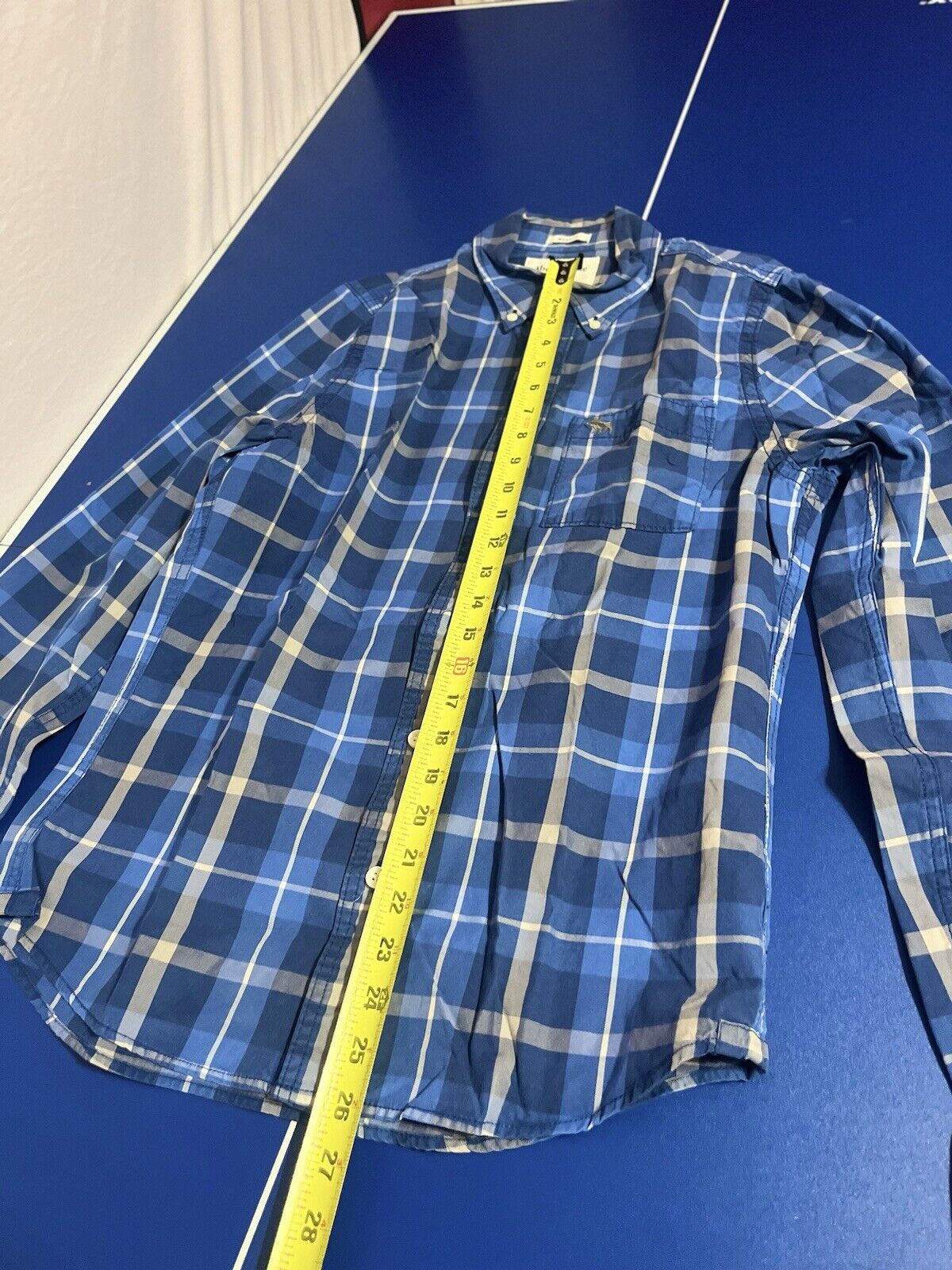 Abercrombie & Fitch Tartan Plaid Shirt  Cotton Muscle Size M