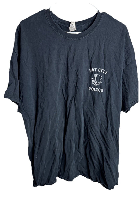 Police T-shirt USA Police Flag Blue Line US Flag American Tee shirt 3XL