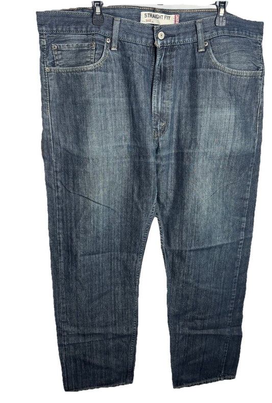 Levis 505 Jeans Mens 40x32 Regular Straight Light Wash Faded Denim