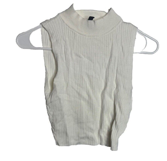 Divided Tank Top Womens XS Cropped Sleeveless
