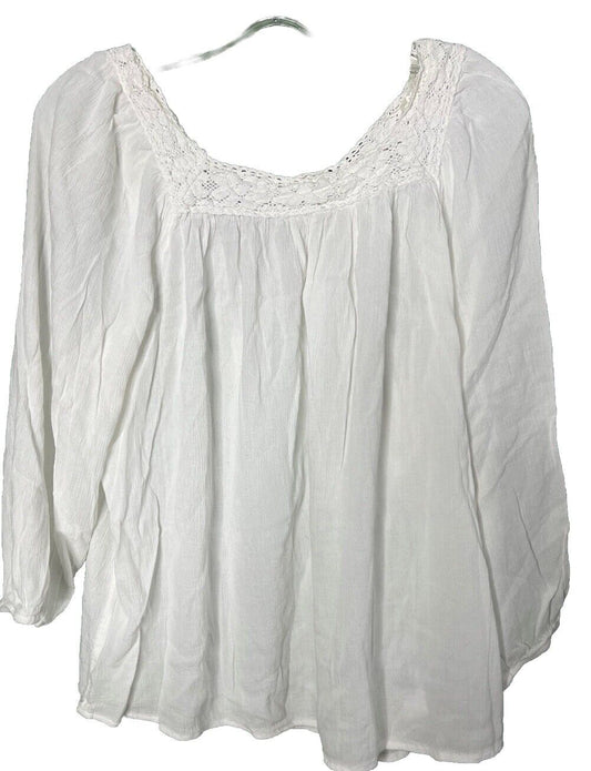 Champion Womens Shirt Large White Top