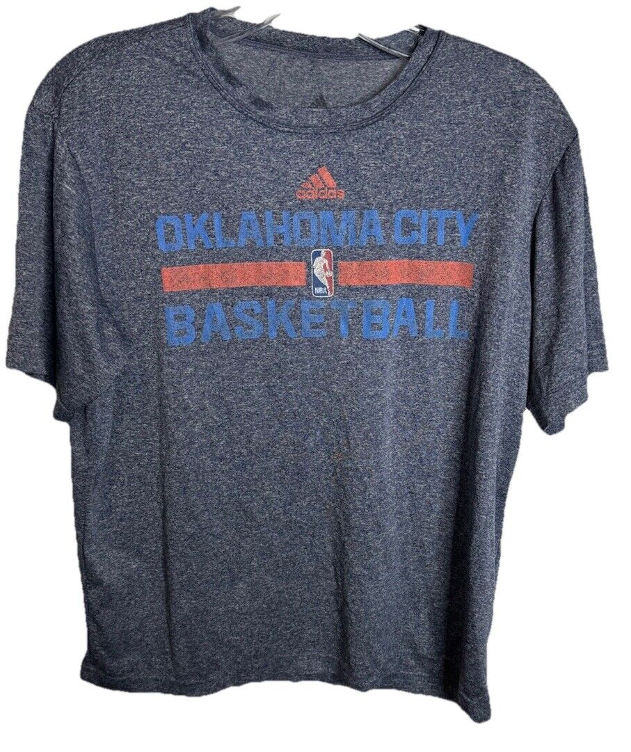 Adidas Oklahoma Basketball Sports Mens T shirt Tee Top T-shirt Small