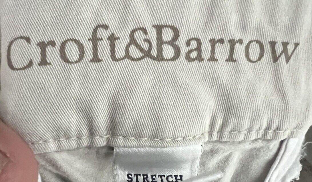 Croft Barrow Women Pants Chino The Effortless Stretch Capri Size 12