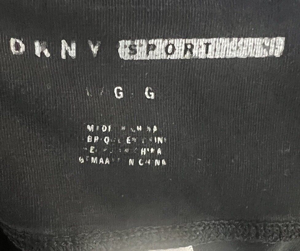Dkny Sport Womens Leggings Pants Black White Size Large