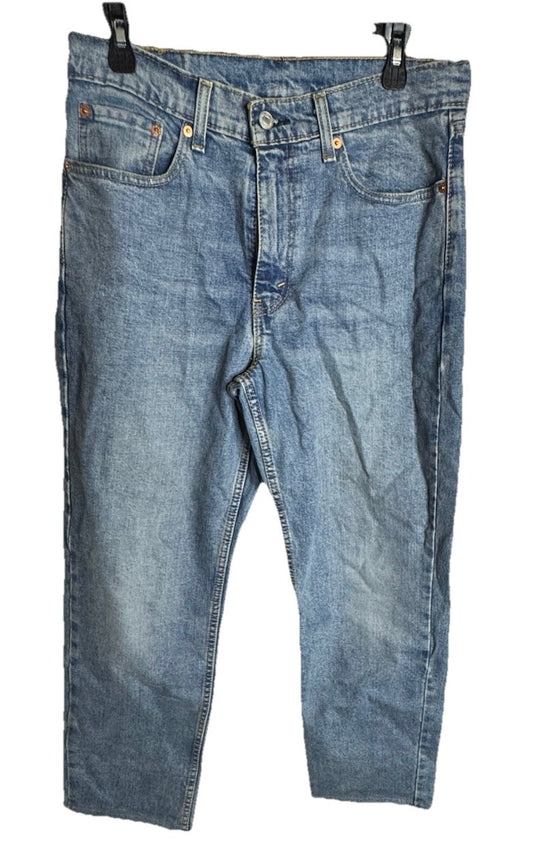Levi jeans men's 32x30 relaxed fit straight blue stretch denim pants