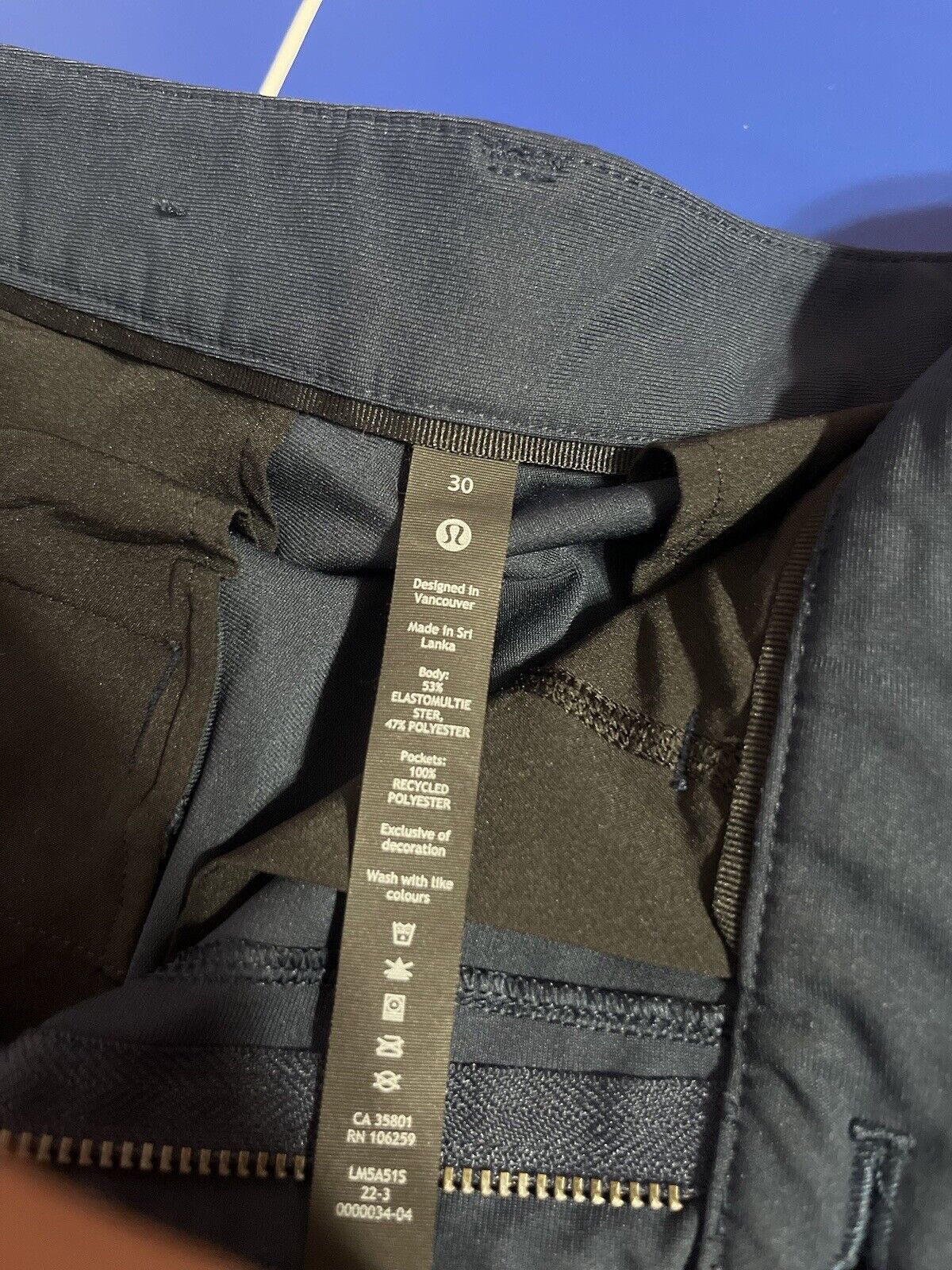 lululemon mens pants, Size 30, Dress Pants, Dark Blue Color, High Quality, Rare