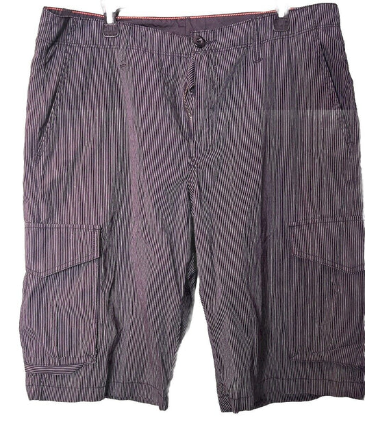 DKNY Cargo Shorts Pockets Cotton Flat Sz 36  Inseam 9.5”
