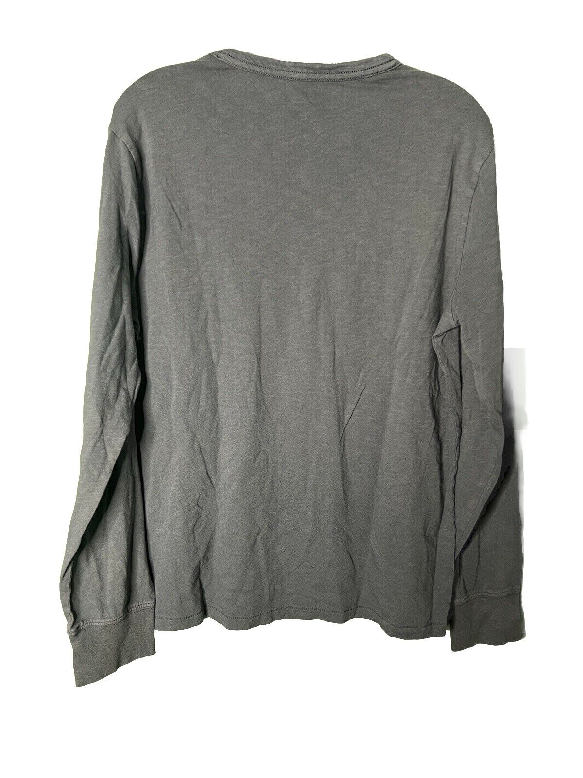 J Crew T-Shirt Men's Large Washed Long Sleeve Crew Neck Size Medium