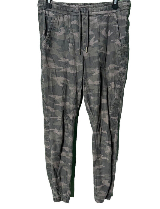 Athleta Women's Farallon Jogger Pants Size 4 Camo Drawstring Stretch Waist