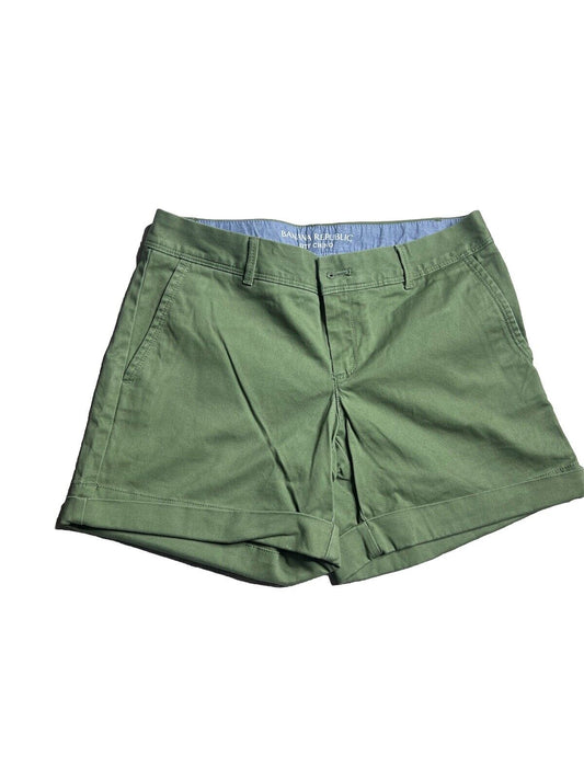 Banana Republic Shorts Womens 0 City Chino Mid Rise Casual Button
