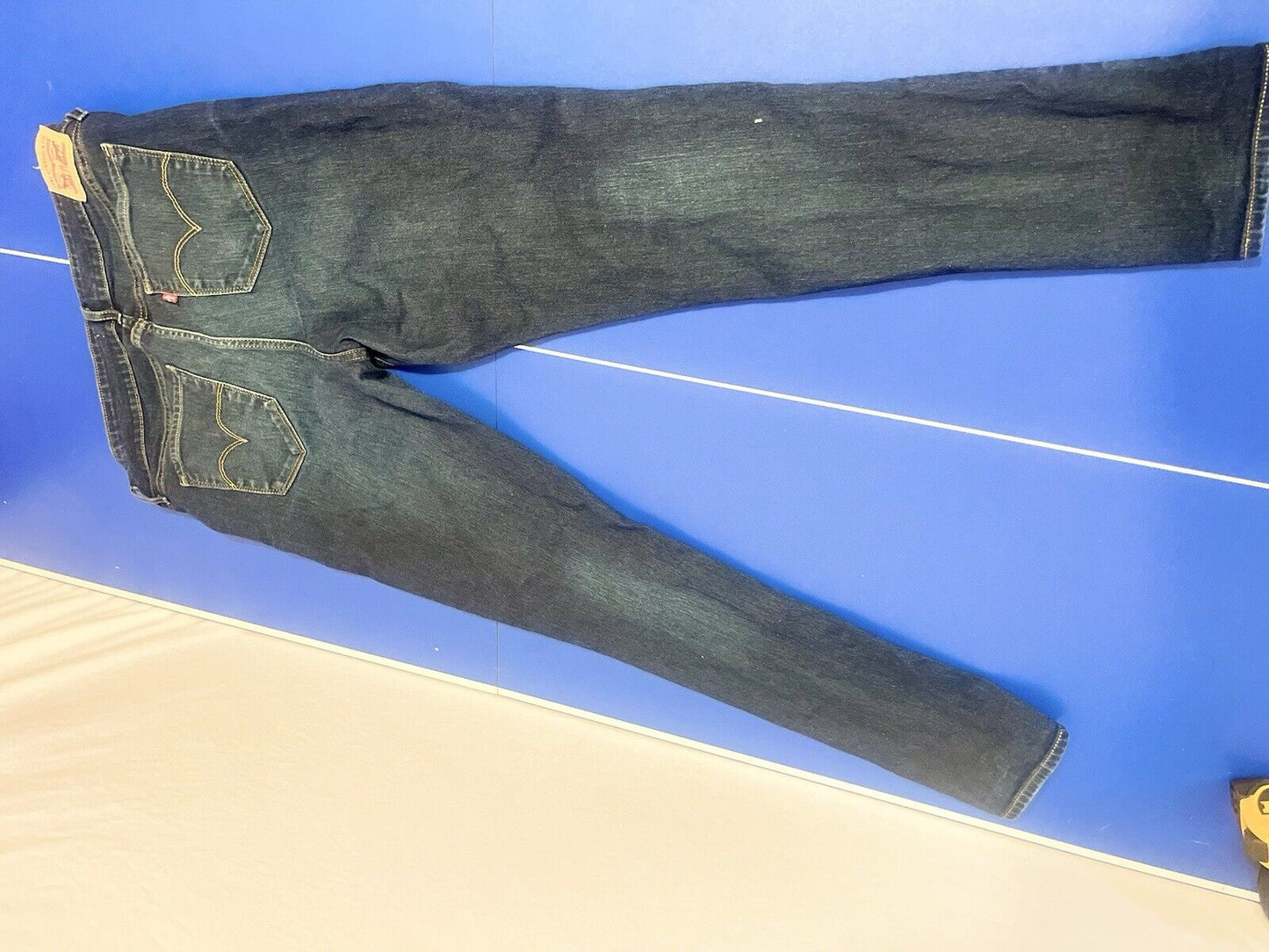 Levi's 711 Skinny Leg Mid Rise 31x30 Denim Jeans Dark Blue
