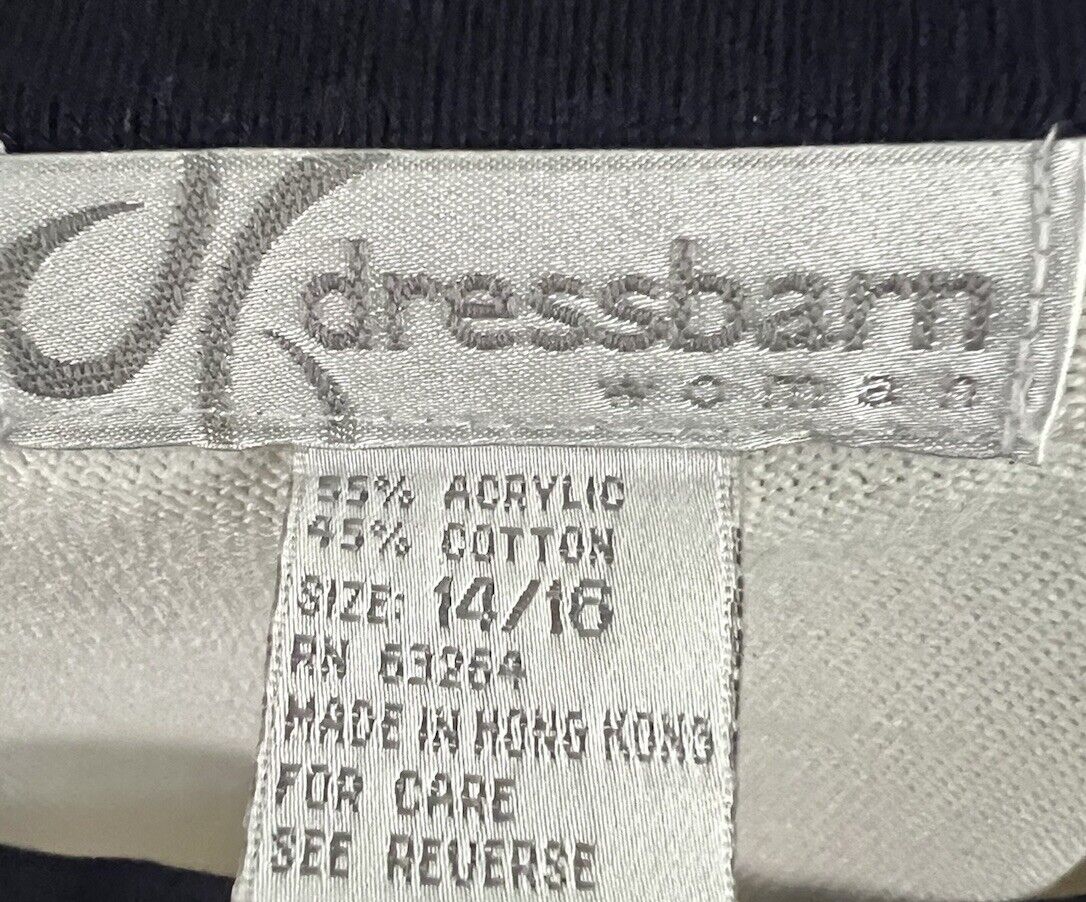 Dress Barn Striped Short Sleeve Shirt Size 14/16