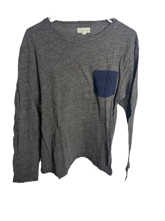 J. Crew Knit Goods Garment Dyed Slub Cotton Long Sleeve Mens Large