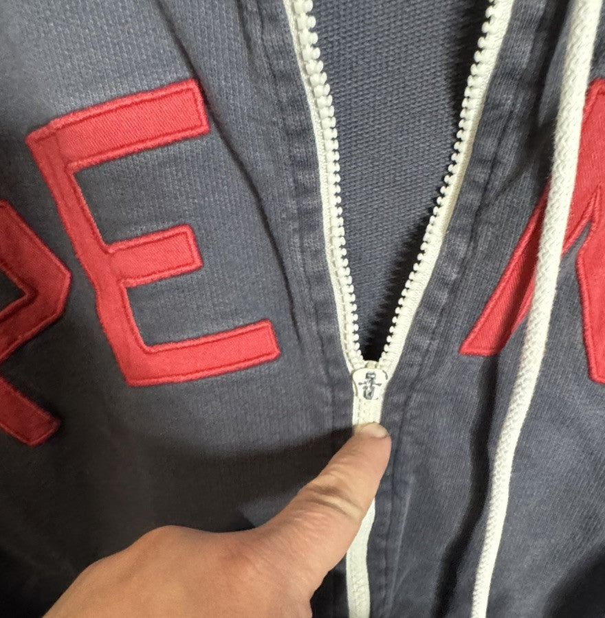 Penn Large Hoodie Sweater Sweatshirt '47 Brand Long Sleeve, Broken Zipper