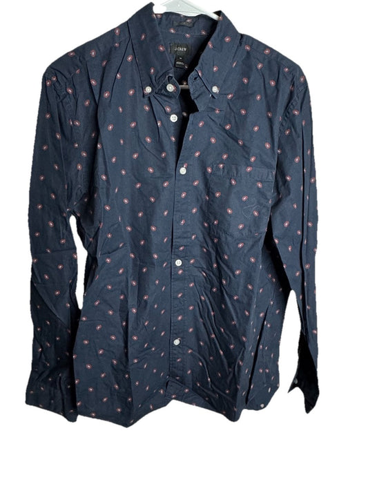 J Crew Button Down Shirt Secret Wash Classic Long Sleeve Mens Medium M
