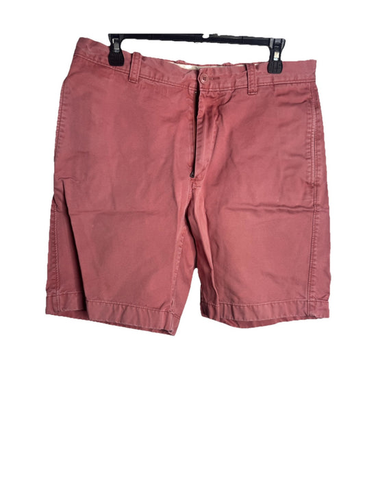 J Crew Shorts Mens 33 Khaki Chino Flat Front Cotton Casual Golf Preppy 9"