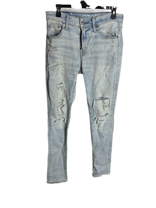 American Eagle Jeans Sz 30x32 Mens Blue Cotton Pants Denim Low Rise Bootcut