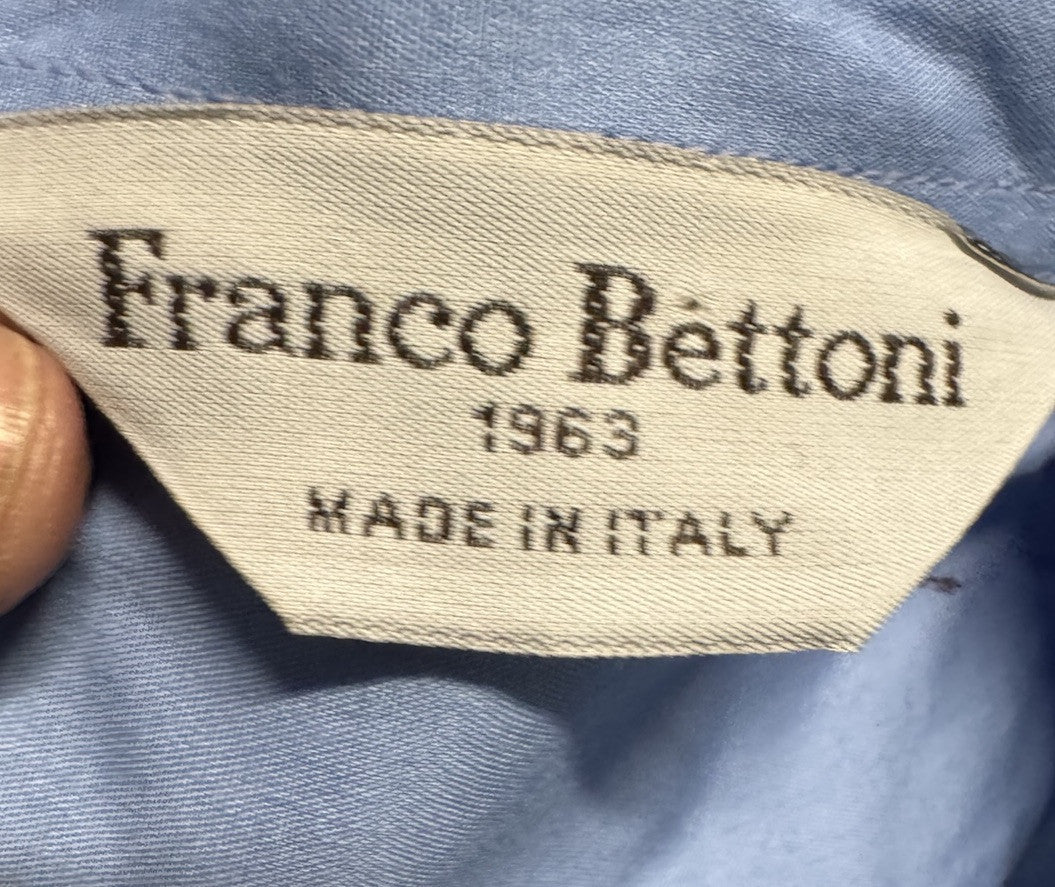 Franco Bettoni Mens Button Down Shirr Size 14