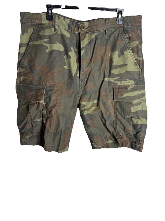 Levi's Strauss Camo Cargo Shorts Men's 38 Military Grunge Skater