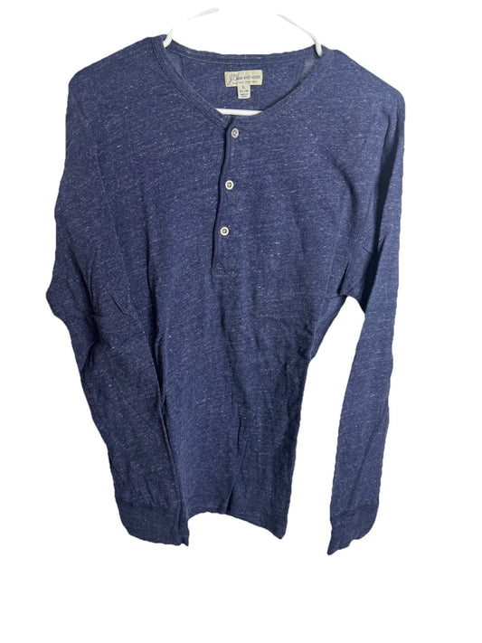 J. Crew Knit Goods Garment Dyed Slub Cotton Long Sleeve  Mens Large