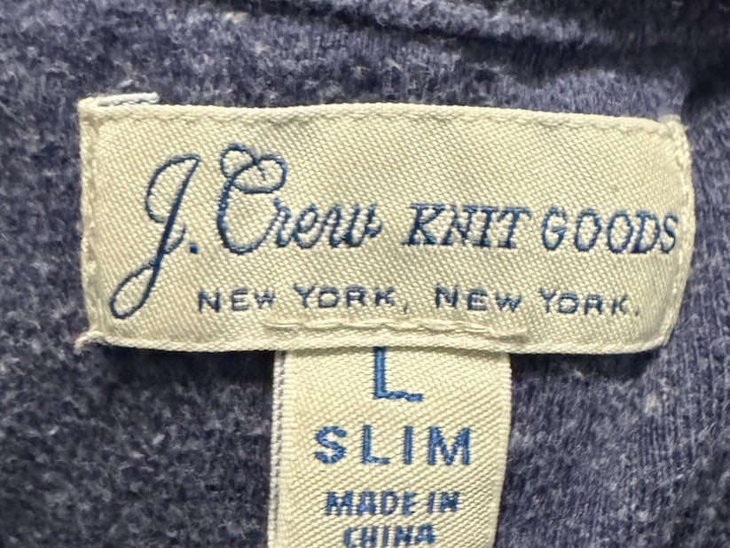 J. Crew Knit Goods Garment Dyed Slub Cotton Long Sleeve  Mens Large