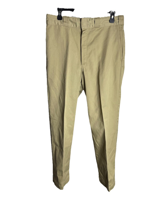 L.L.Bean Double L Classic Fit Pants Men's 33x30 Beige Cotton Casual Chino