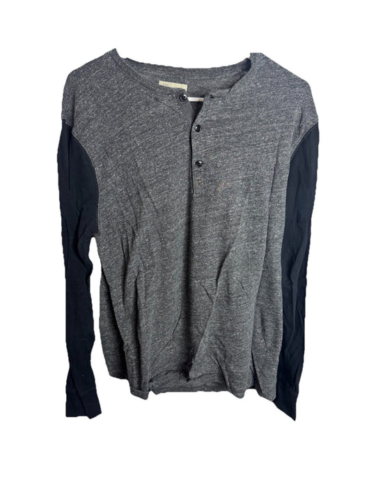 J. Crew Knit Goods Garment Dyed Slub Cotton Long Sleeve Mens Large