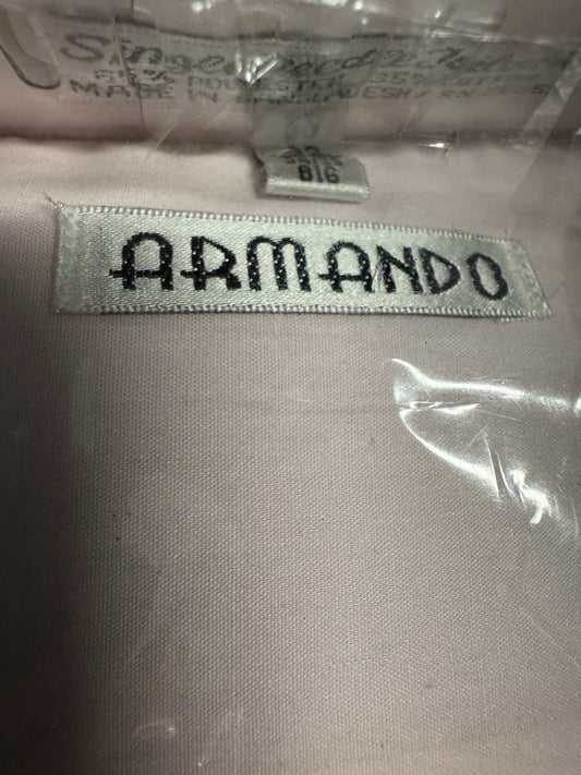 ARMANDO MEN BUTTON DOWN SHIRT Size 22 34/35
