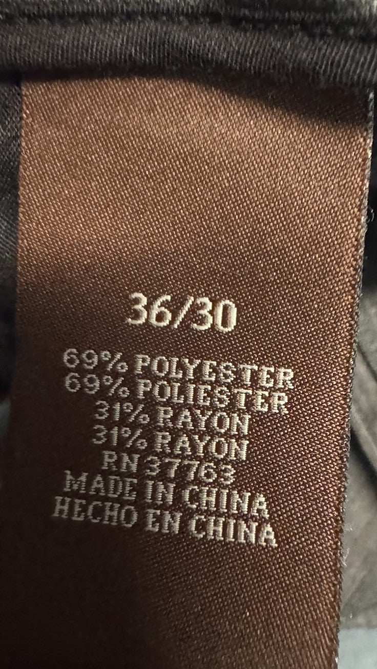 Perry Ellis Portfolio Men's Slim Fit  Pants/Stretch/Sz  36x30