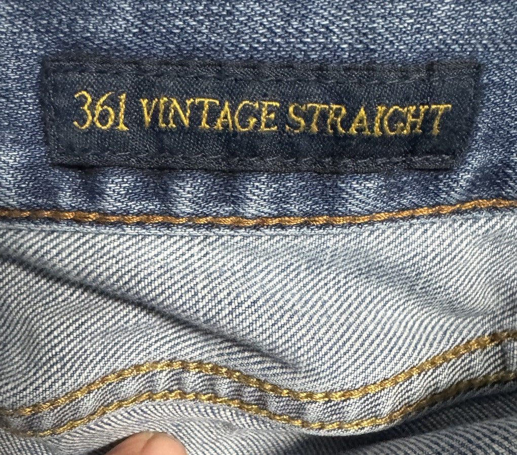 Lucky Brand Jeans Mens 34x34 Blue 110 Skinny Medium Wash Denim Stretch