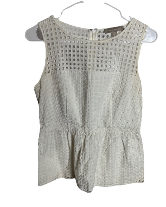 Banana Republic Top Womens Size 2 Sleeveless Blouse