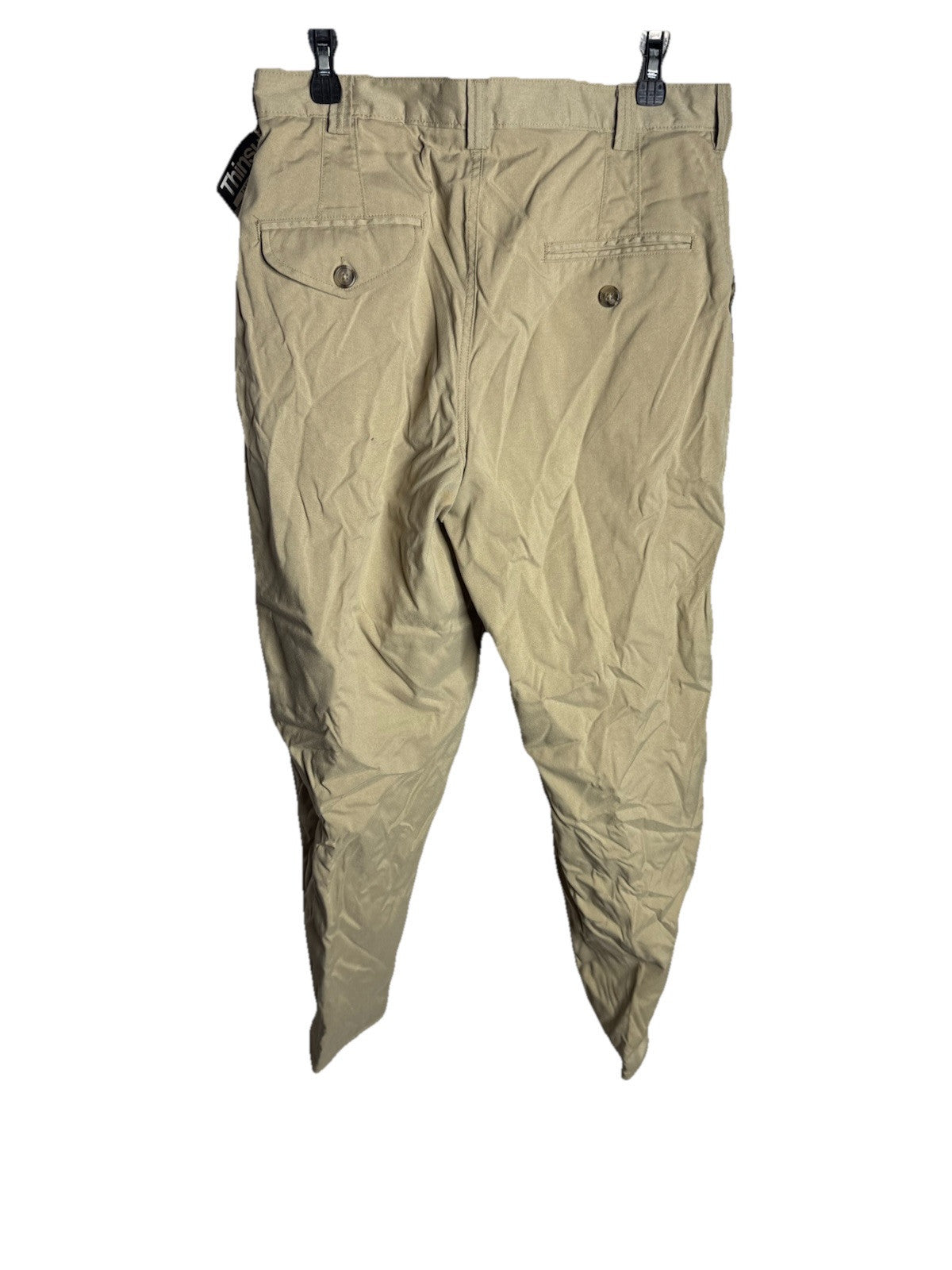 L.L.Bean Double L Classic Fit Pants Men's 33x32 Beige Cotton Casual Chino