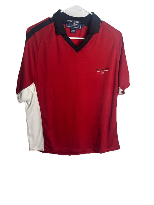 Vintage Polo Sport Ralph Lauren Mens Shirt M Logos Collared
